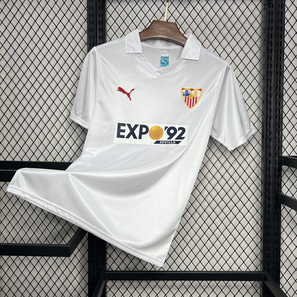 Retro Sevilla FC 1987-90 Home Jersey - Unitedfutballjersey