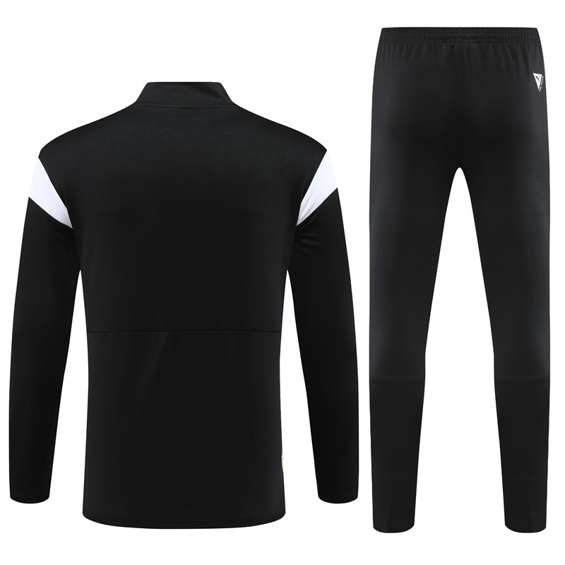 Marseille 23-24 Long Sleeve Training Set -Black and White - Unitedfutballjersey