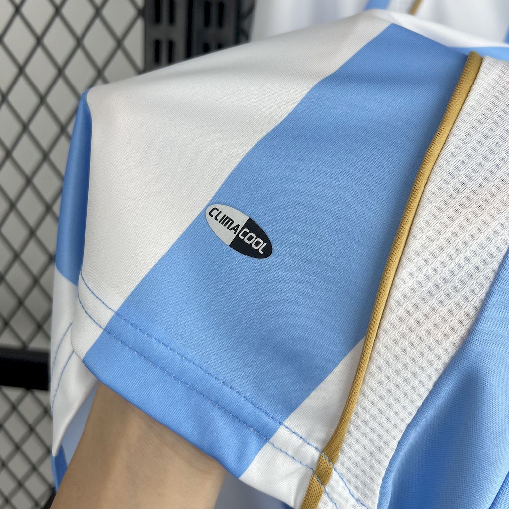 Retro Argentina 2006 Home Long Sleeves Jersey - Unitedfutballjersey