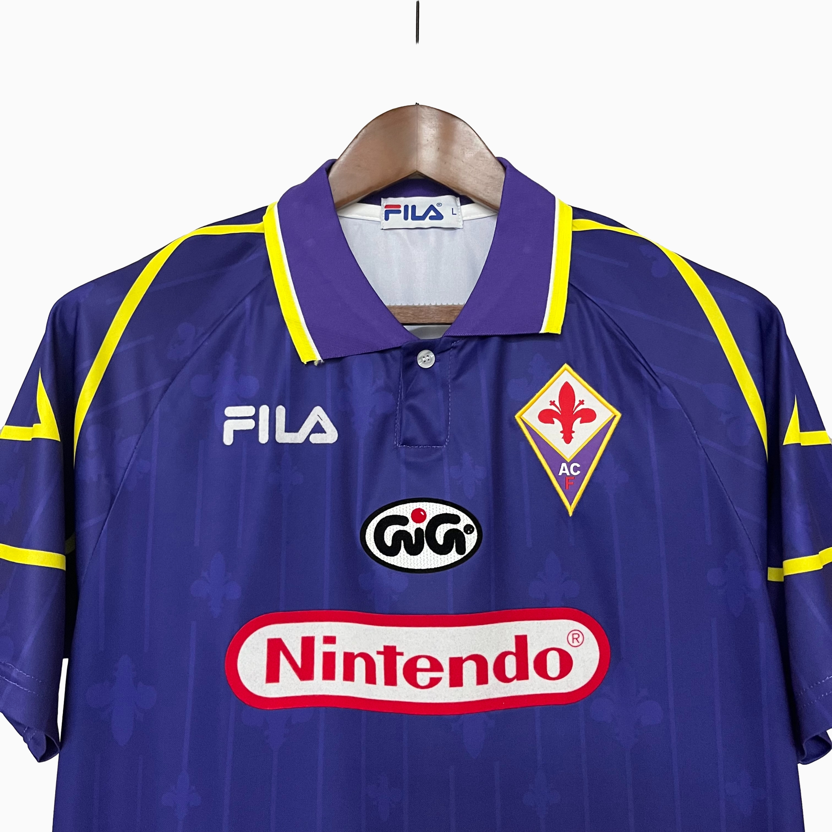 Retro Fiorentina 1997-98 Home Stadium Jersey - Unitedfutballjersey