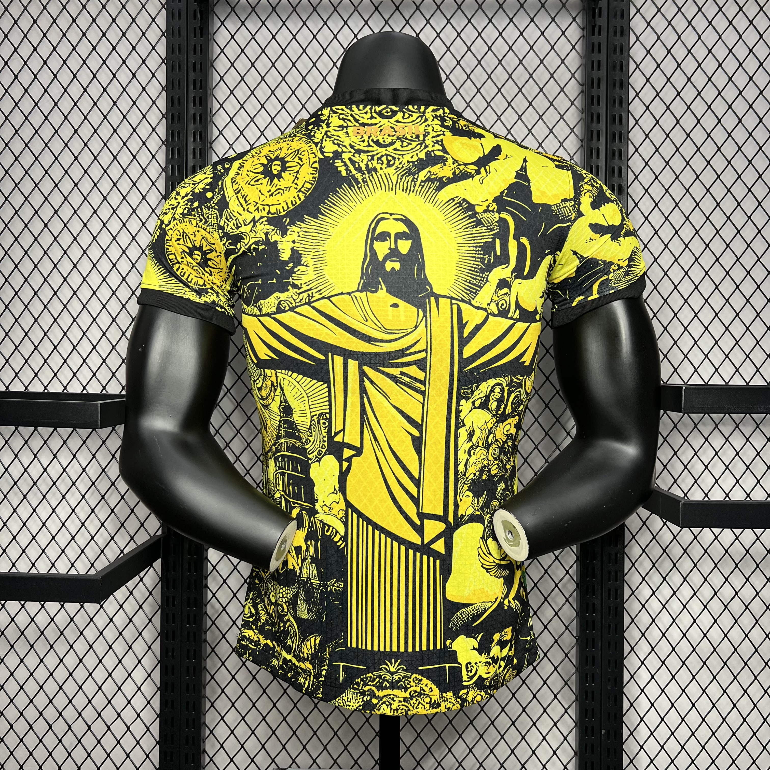 Brazil 2024 Yellow Christ the Redeemer Statue Jersey - Player Version - Unitedfutballjersey