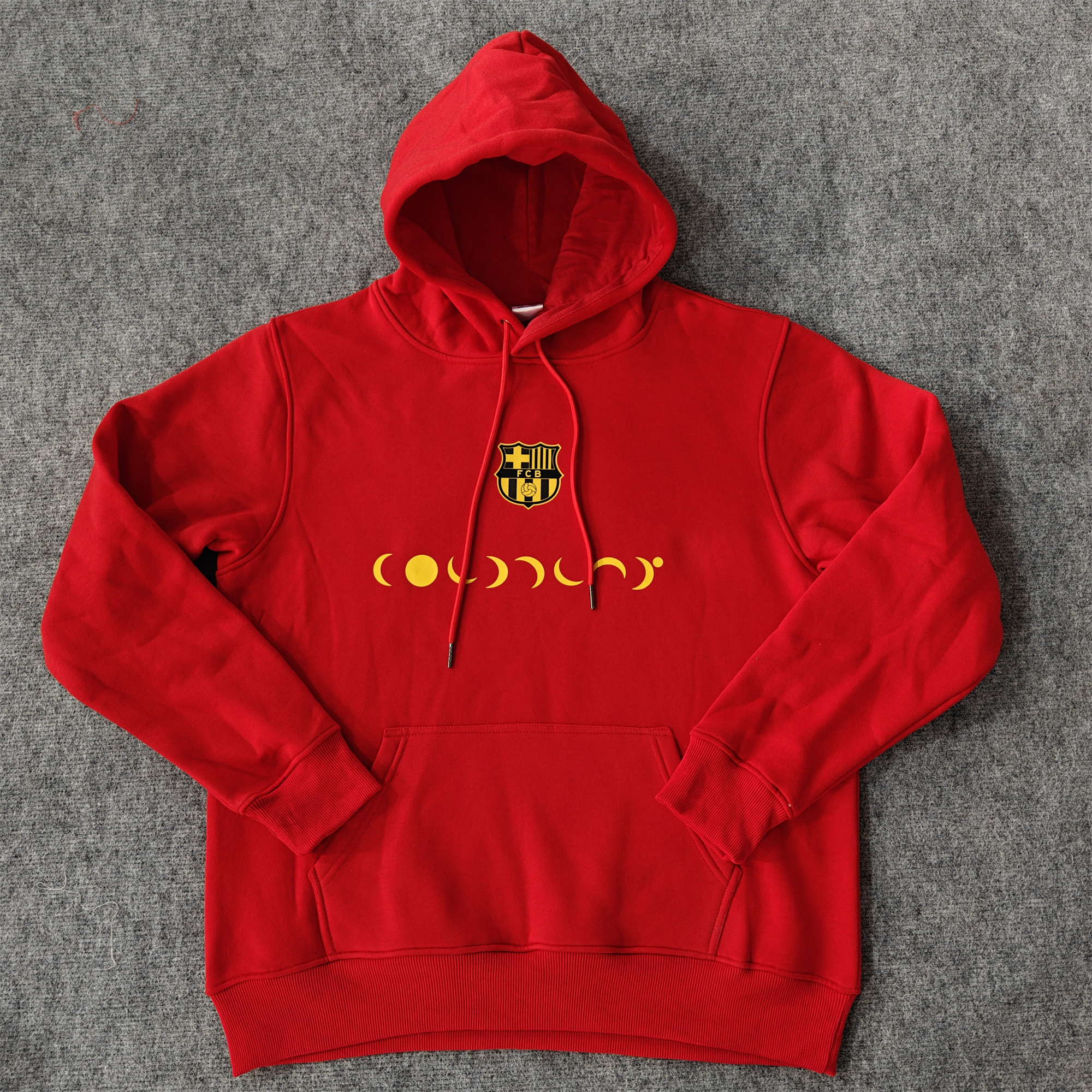 Barcelona X Coldplay 24-25 Moon Silhouette Hoodie - Red - Unitedfutballjersey