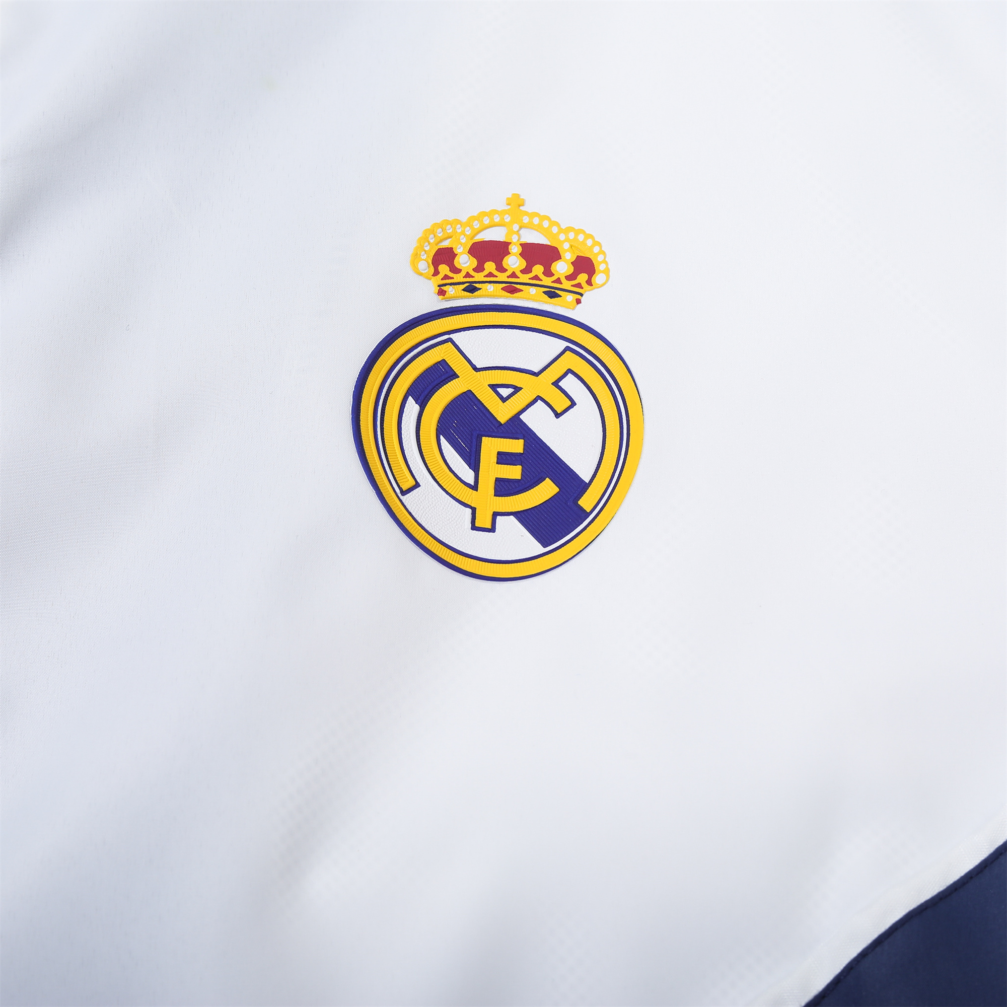 Real Madrid 24-25 White Hooded Windbreaker - Player Version - Unitedfutballjersey