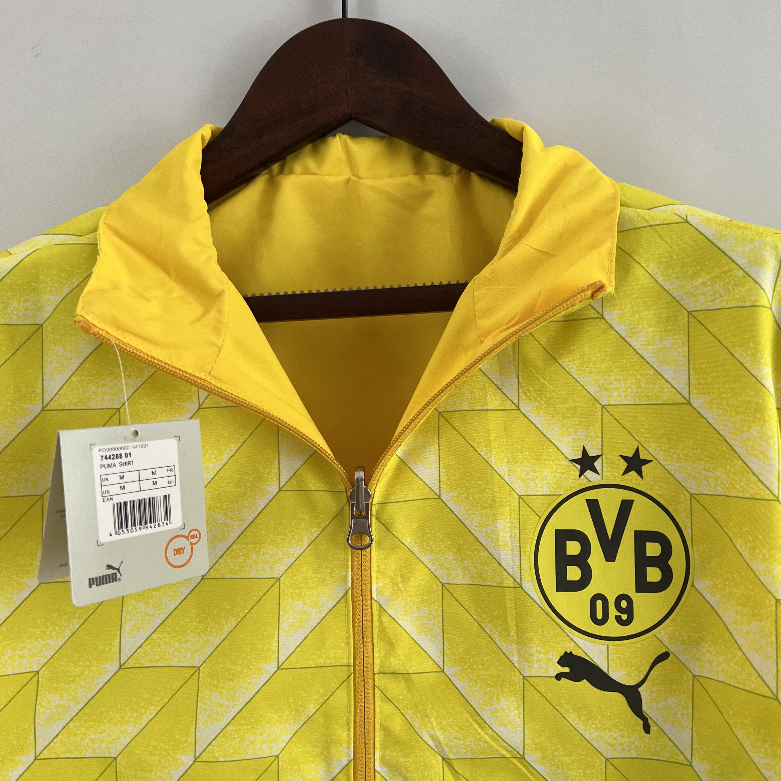 Dortmund 23-24 Double Sided Windbreaker - Yellow - Unitedfutballjersey