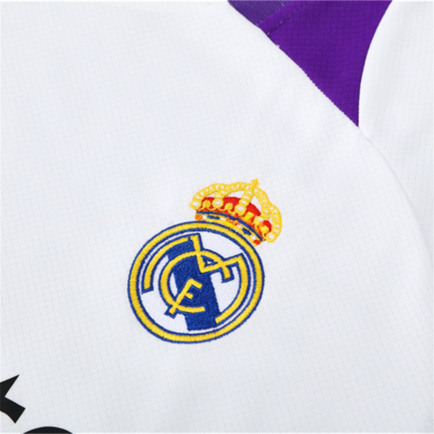 Real Madrid 24-25 Short-Sleeve Kids Training Set - White with Purple - Unitedfutballjersey
