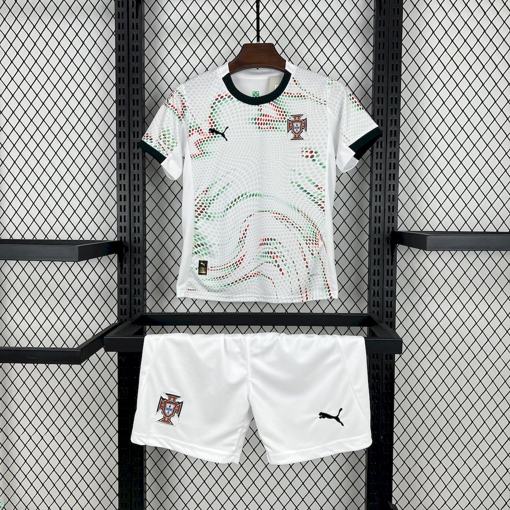 Portugal 2025-26 Away Kids Kit - Unitedfutballjersey