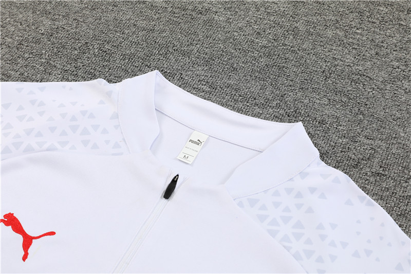 AC Milan 23-24 Long Sleeve Training Set -White - Unitedfutballjersey