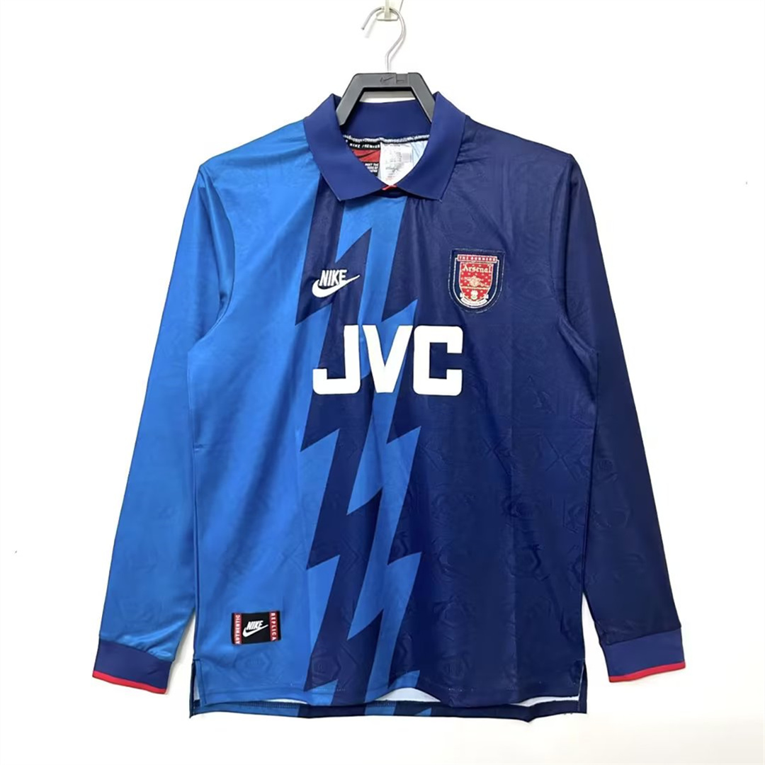 Retro Arsenal 95-96 Away Long Sleeve Jersey - Unitedfutballjersey