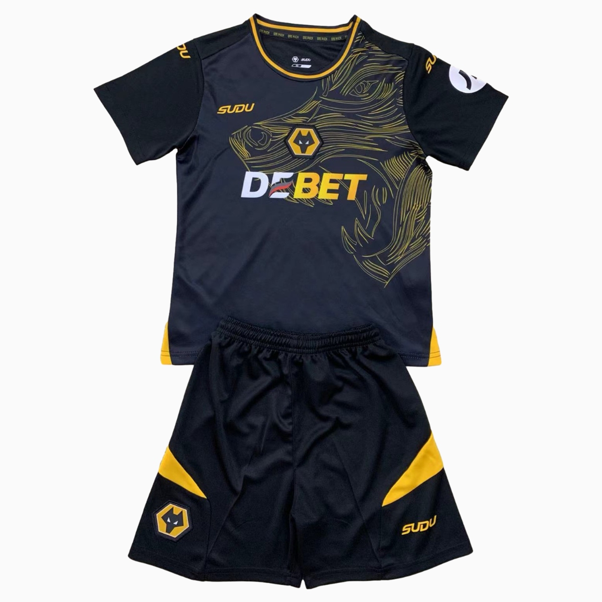 Wolverhampton Wanderers Wolves 24-25 Away Kids Kit - Unitedfutballjersey