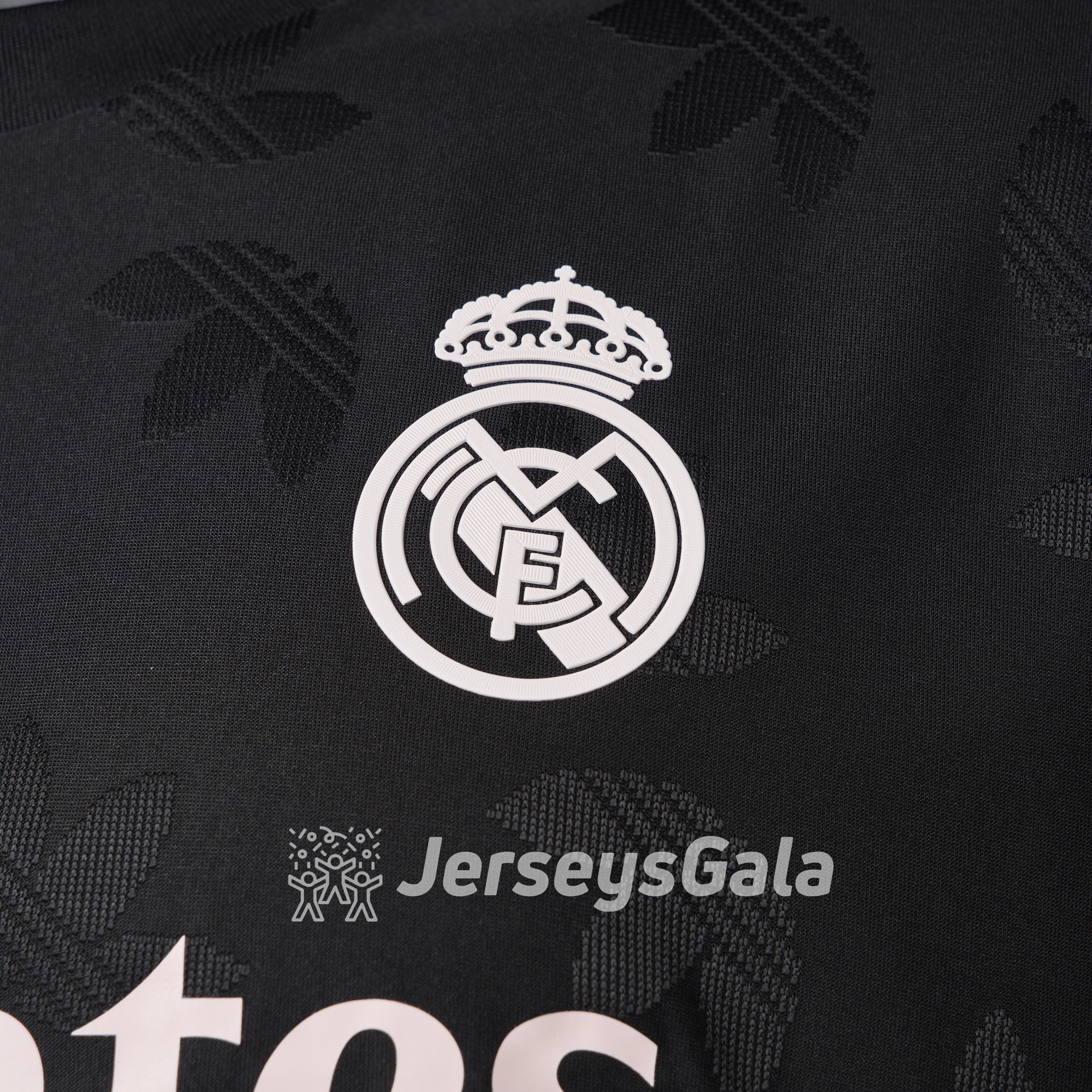 Real Madrid 24-25 Trefoil Black Jersey - Player Version - Unitedfutballjersey