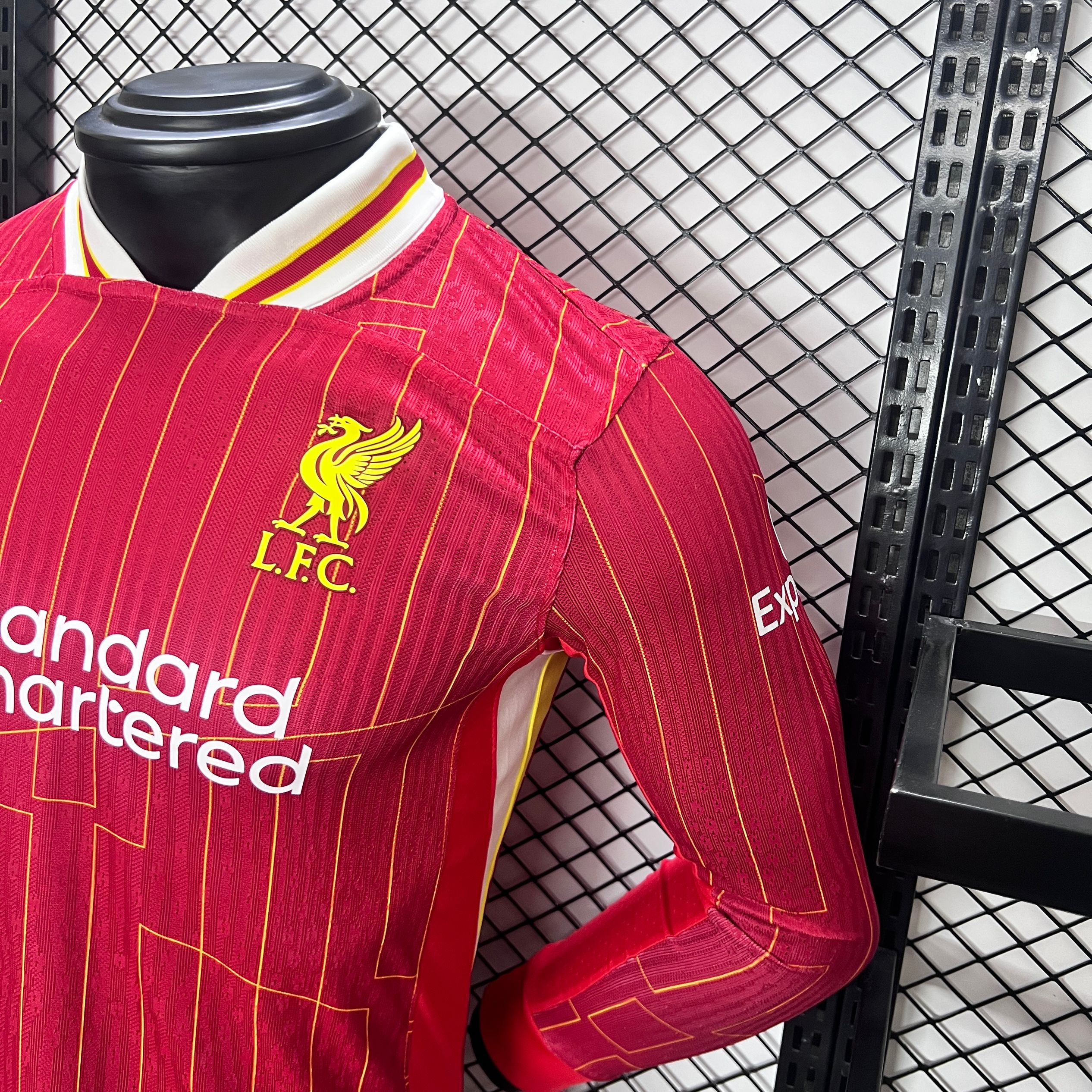 Liver.pool 24-25 Home Long Sleeve Jersey - Player Version - Unitedfutballjersey