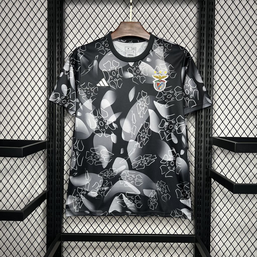 Benfica 24-25 Black Pre-match Training Jersey - Fans Version - Unitedfutballjersey