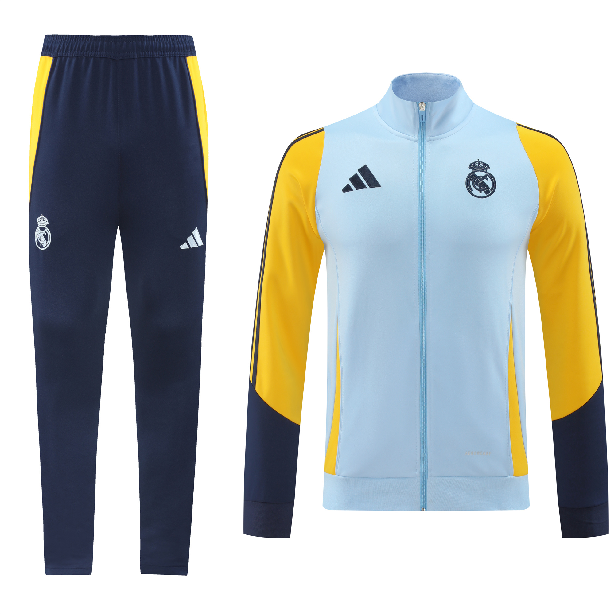 Real Madrid 24-25 Jacket Training Tracksuit - Light Blue - Unitedfutballjersey