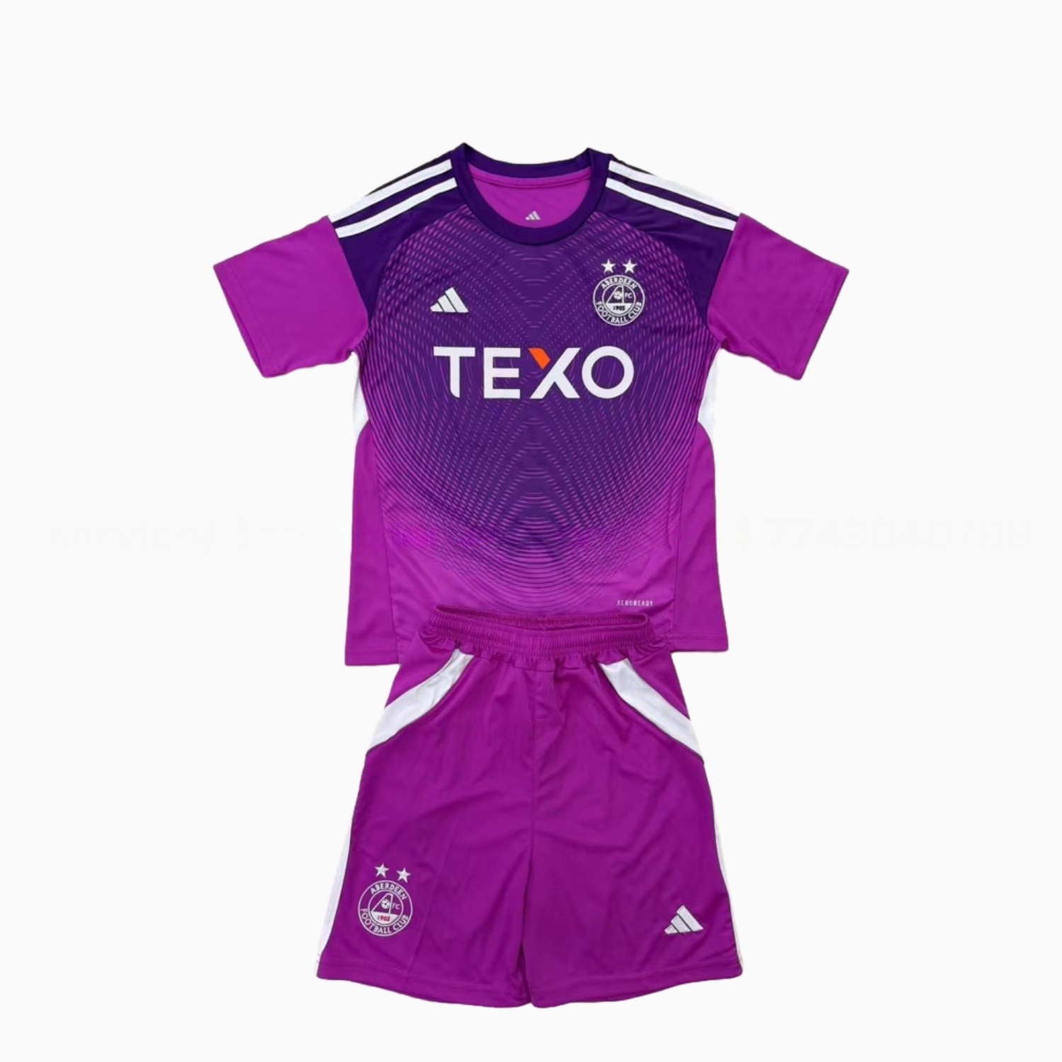 Aberdeen 25-26 Purple Goalkeeper Men's Adult Jersey Set - Fans Version - Unitedfutballjersey