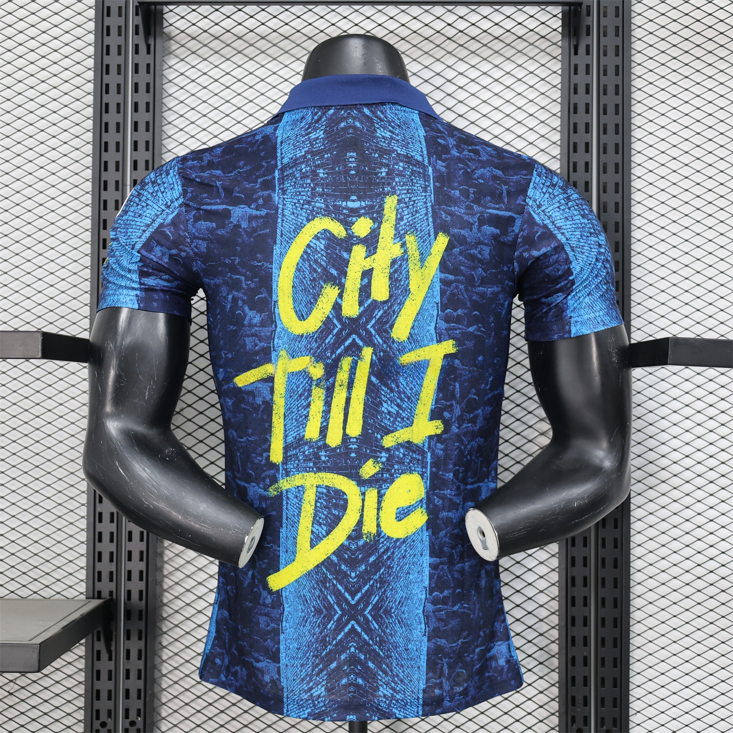 Manchester City 24-25 Blue Graffiti Special Edition Jersey - Player Version - Unitedfutballjersey