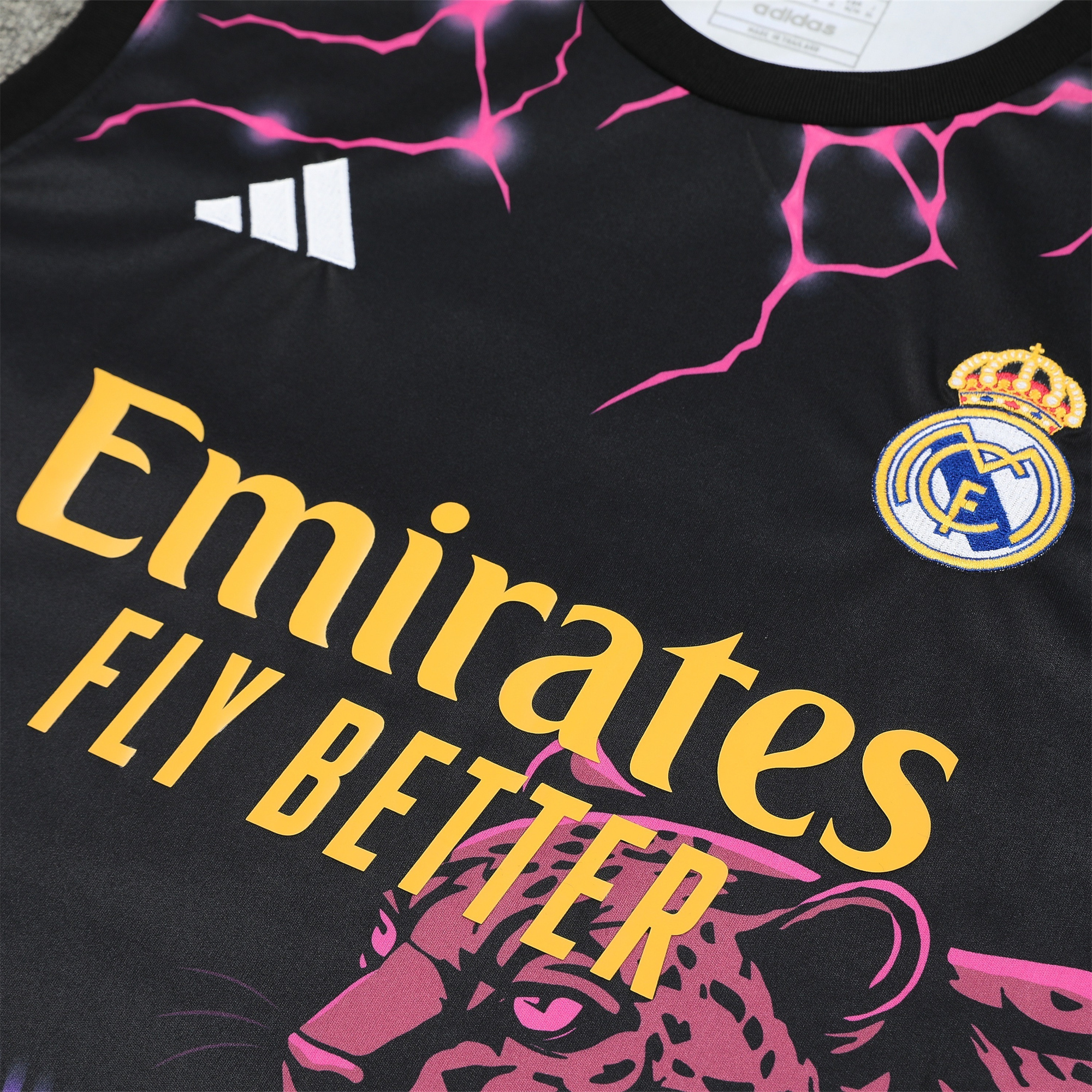 Real Madrid 24-25 Vest Training Set - Purple & Black Leopard - Unitedfutballjersey