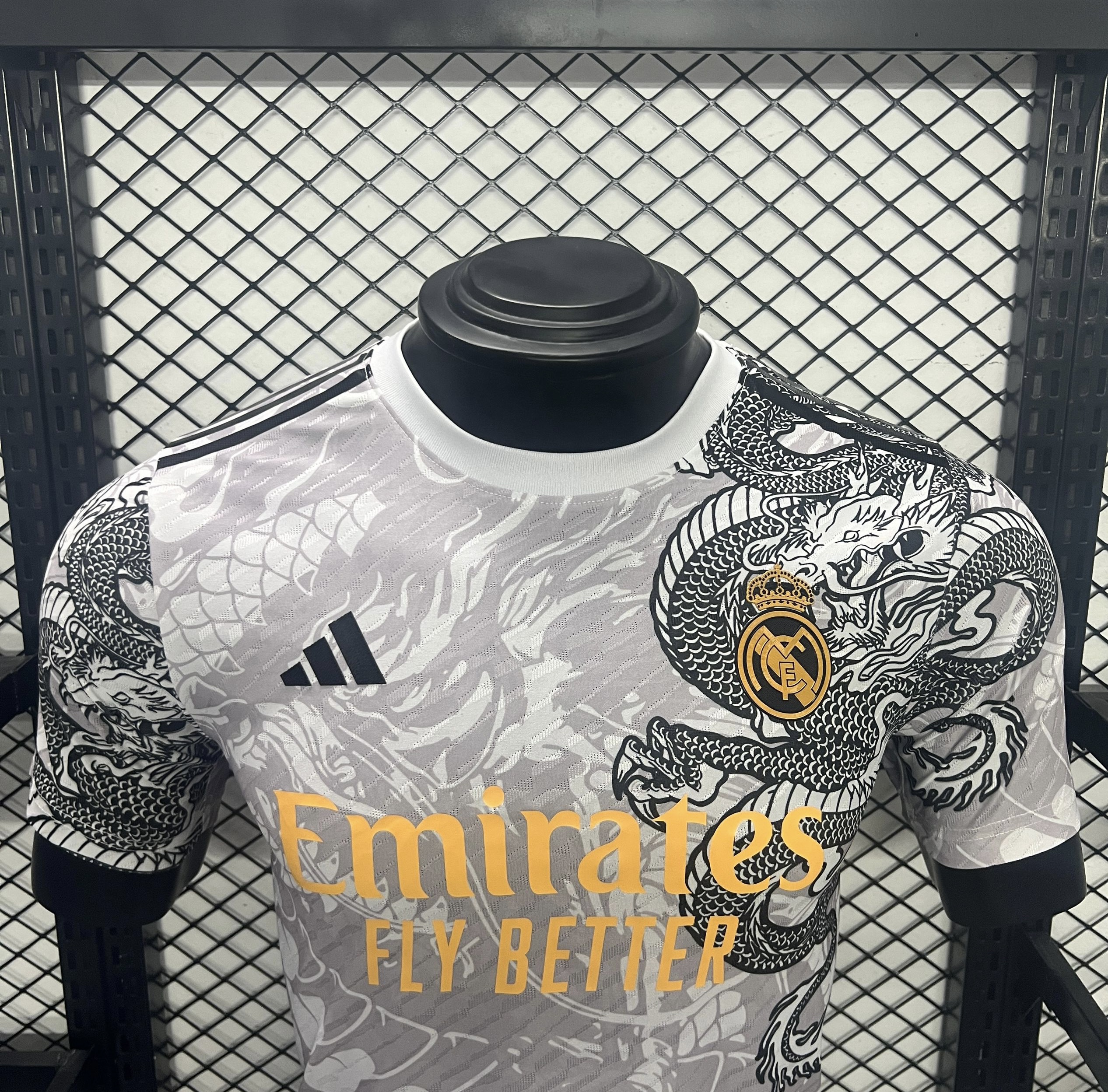 Real Madrid 24-25 Black Dragon Special Edition Gray Jersey - Player Version - Unitedfutballjersey