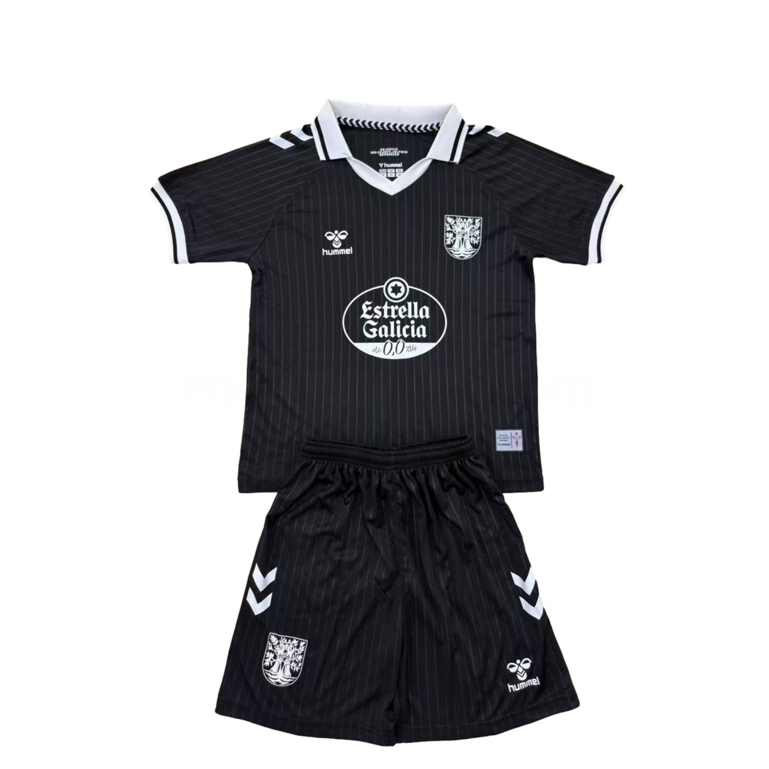 Celta Vigo 24-25 Oliveira Dos Cen Anos Black Kids Kit - Unitedfutballjersey