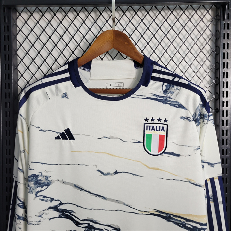 Italy 23-24 Away Long Sleeve Jersey - Fans Version - Unitedfutballjersey