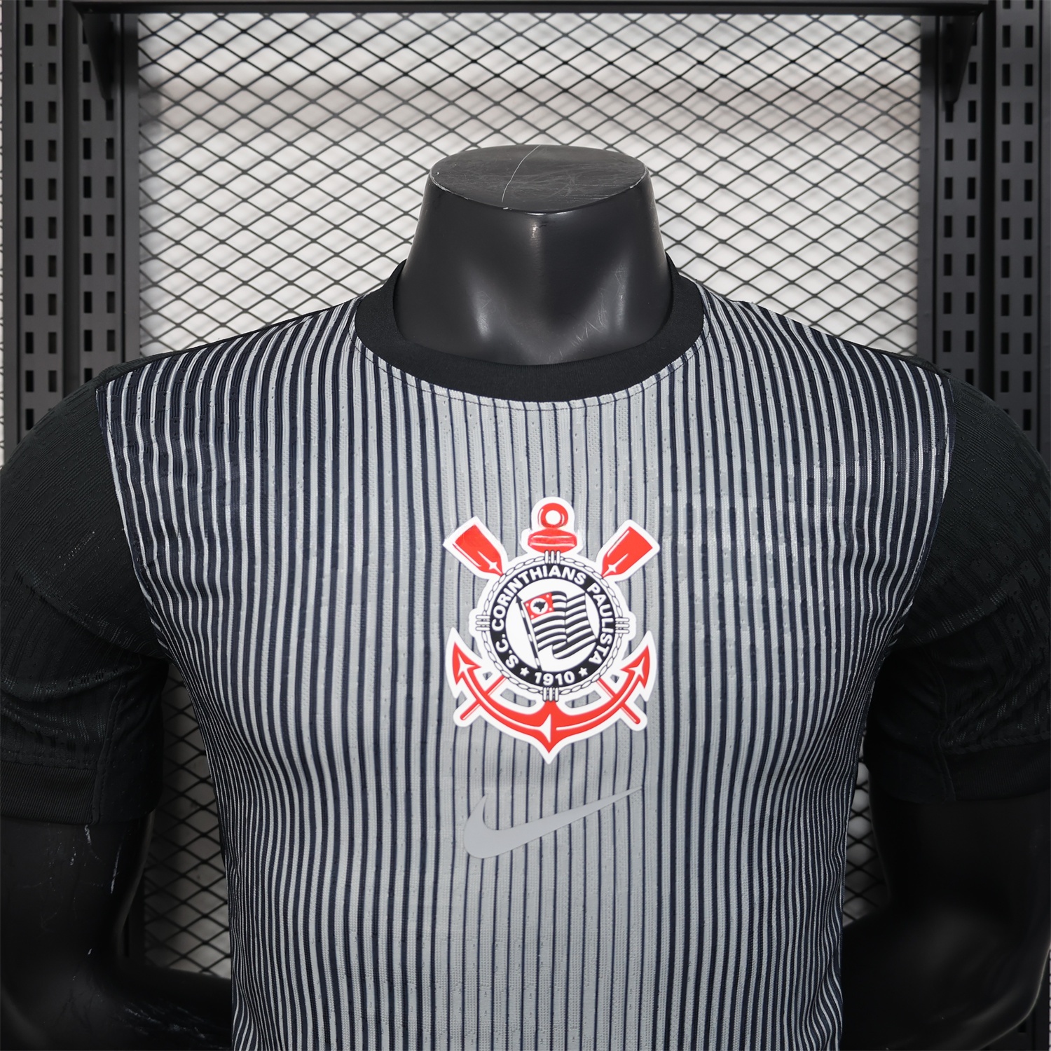 Corinthians 25-26 Black Unsponsored Goalkeeper Jersey - Player Version - Unitedfutballjersey
