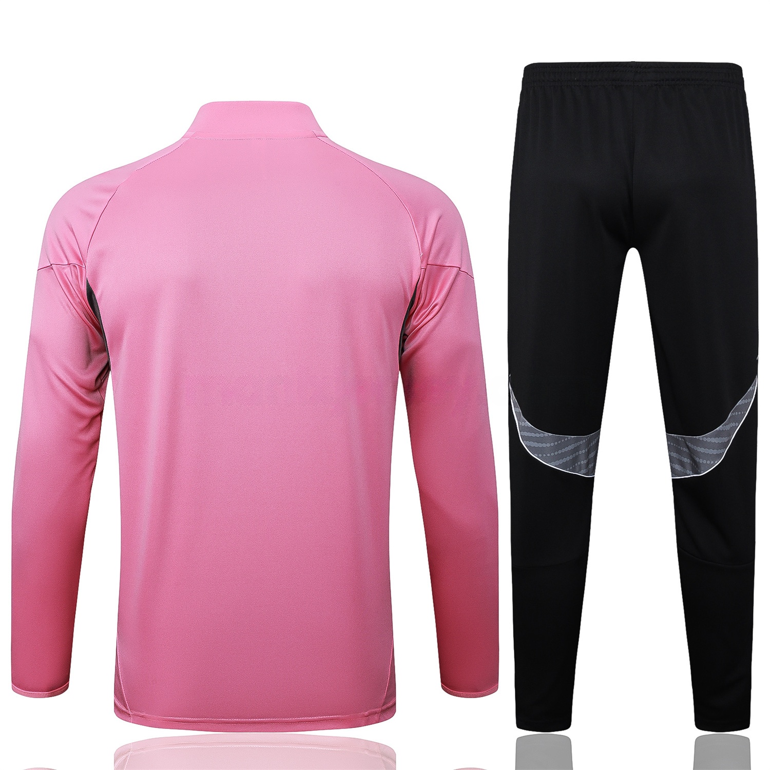 INT M.A.M 25-26 Long Sleeves Training Set - Pink Top & Black Pants - Unitedfutballjersey