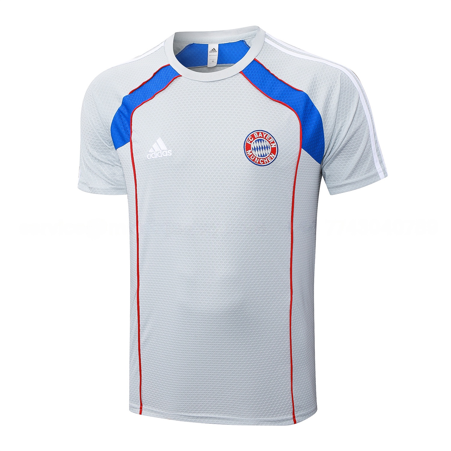 Bayern Munich 25-26 Short-Sleeve Training Set - Grey Throwback Top & Shorts - Unitedfutballjersey