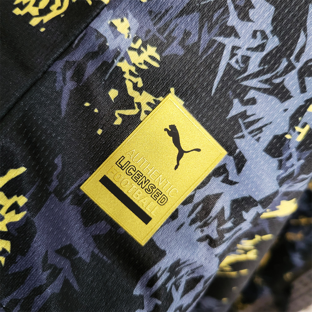 Manchester City 2023 Black Gold Treble Champions Shirt - Fans Version - Unitedfutballjersey