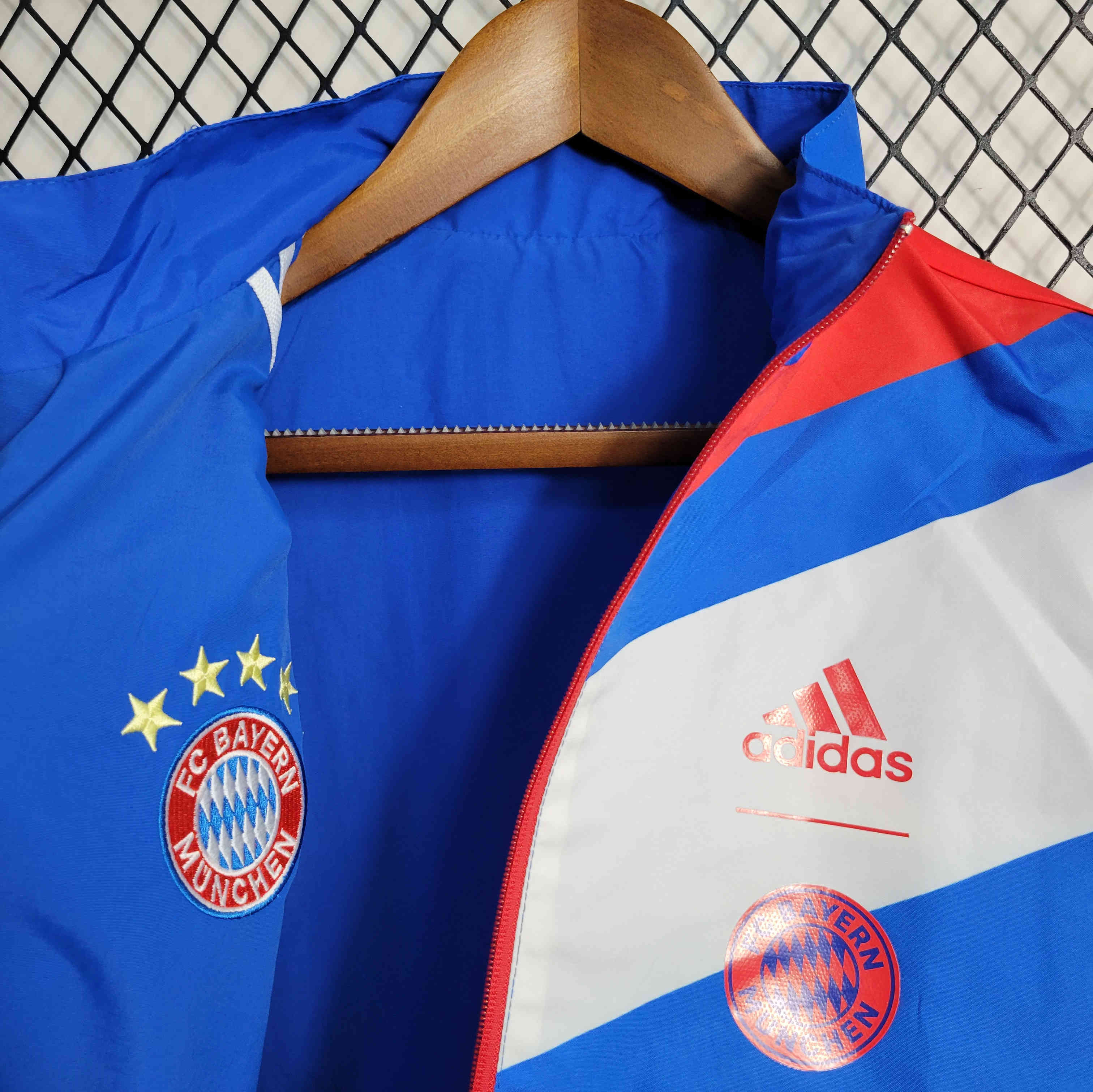 Bayern Munich 23-24 Blue Reversible Windbreaker - Unitedfutballjersey