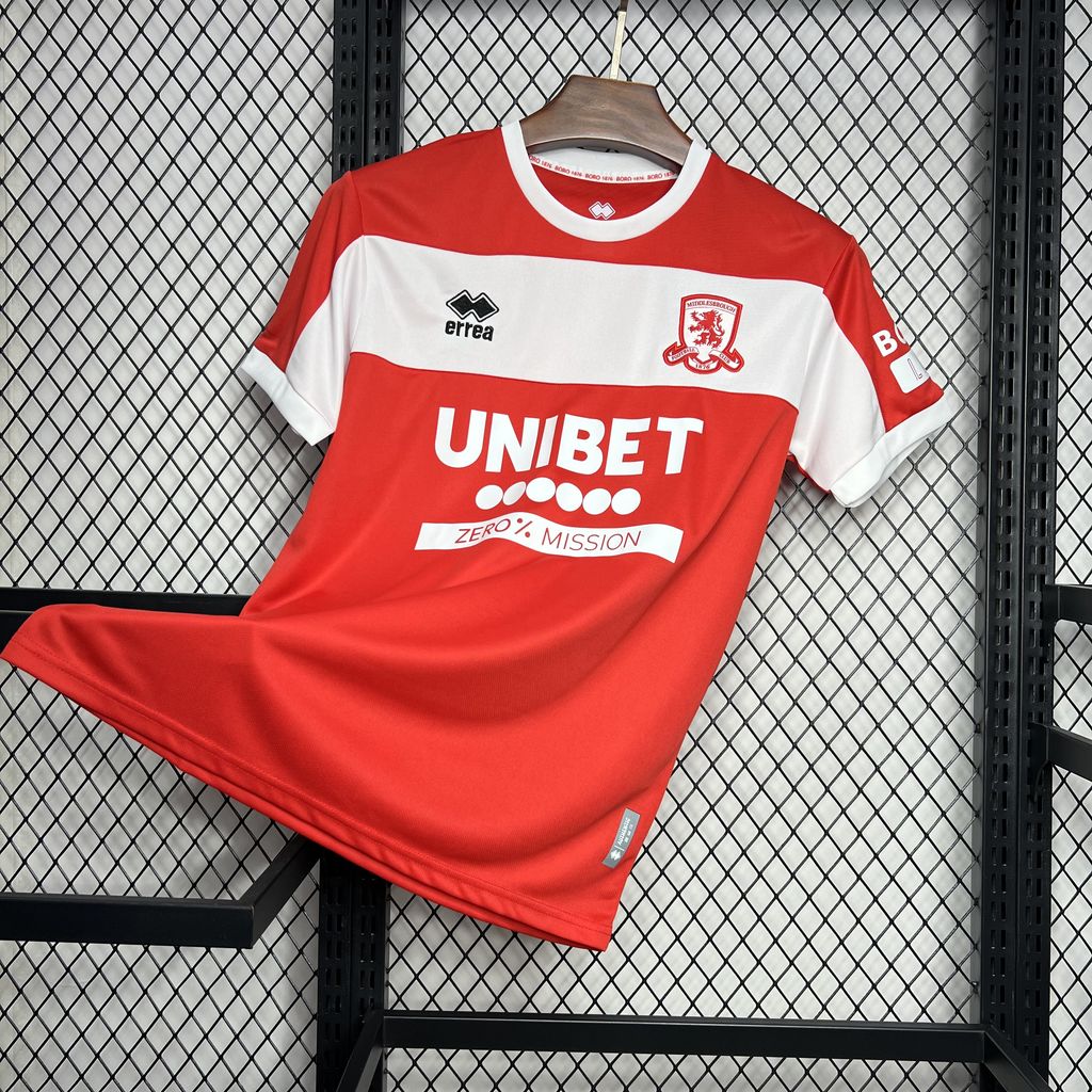 Middlesbrough 24-25 Home Stadium Jersey - Fans Version - Unitedfutballjersey