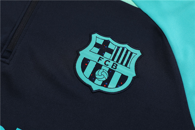 B.A.R.S.A 23-24 Kids Long Sleeve Training Set Royal Blue - Unitedfutballjersey