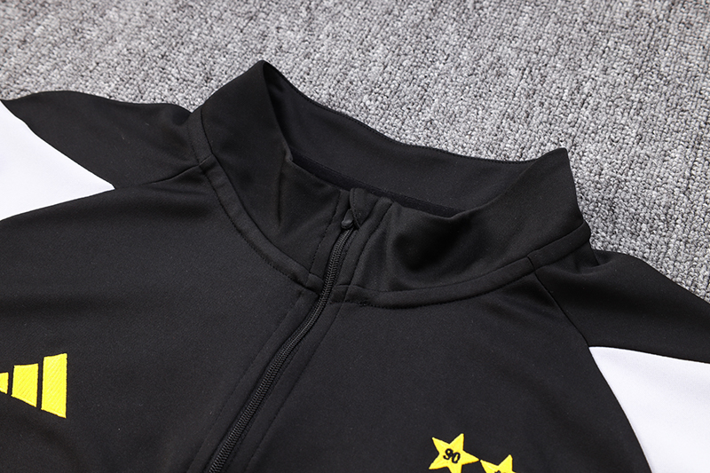 Algeria Olympic TEAM 23-24 Long Sleeve Training Set -Black and White - Unitedfutballjersey