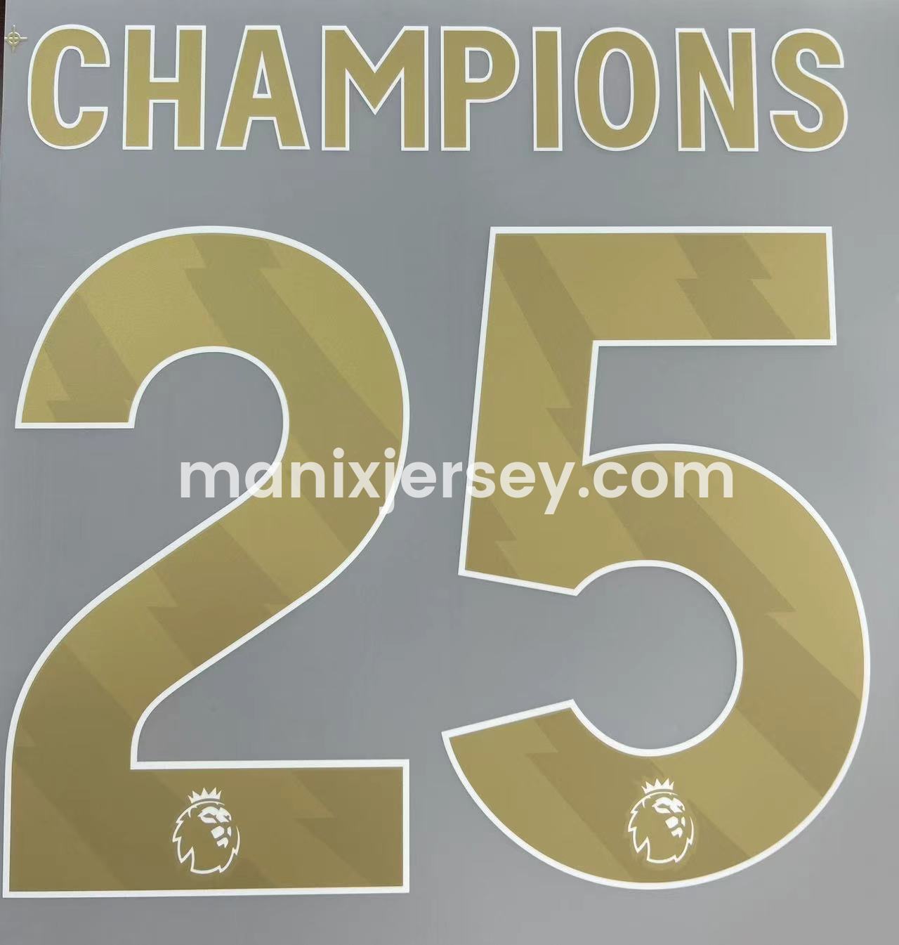 Liver.pool 24-25 Home Jersey with Golden Champions Patch - Fans Version - Unitedfutballjersey