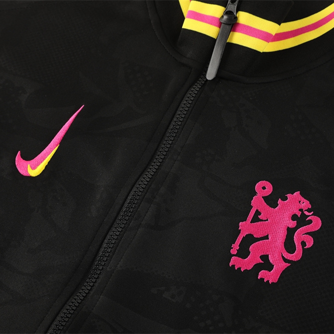C.H.E.L.S.E.A 24-25 Jacket Training Tracksuit - Black - Unitedfutballjersey