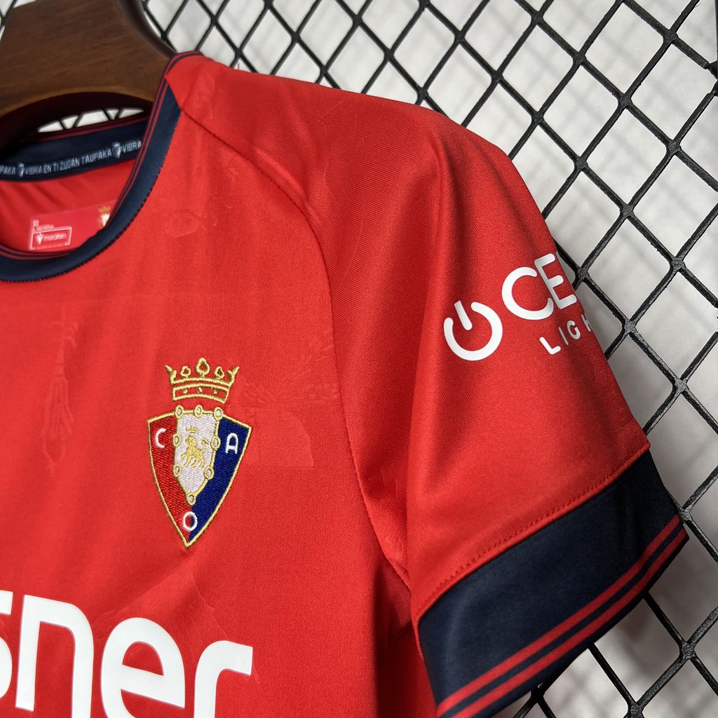 Osasuna 24-25 Home Stadium Kids Kit - Unitedfutballjersey