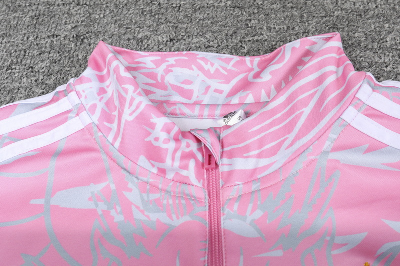 Real Madrid 23-24 Long Sleeve Training Set - Pink - Unitedfutballjersey