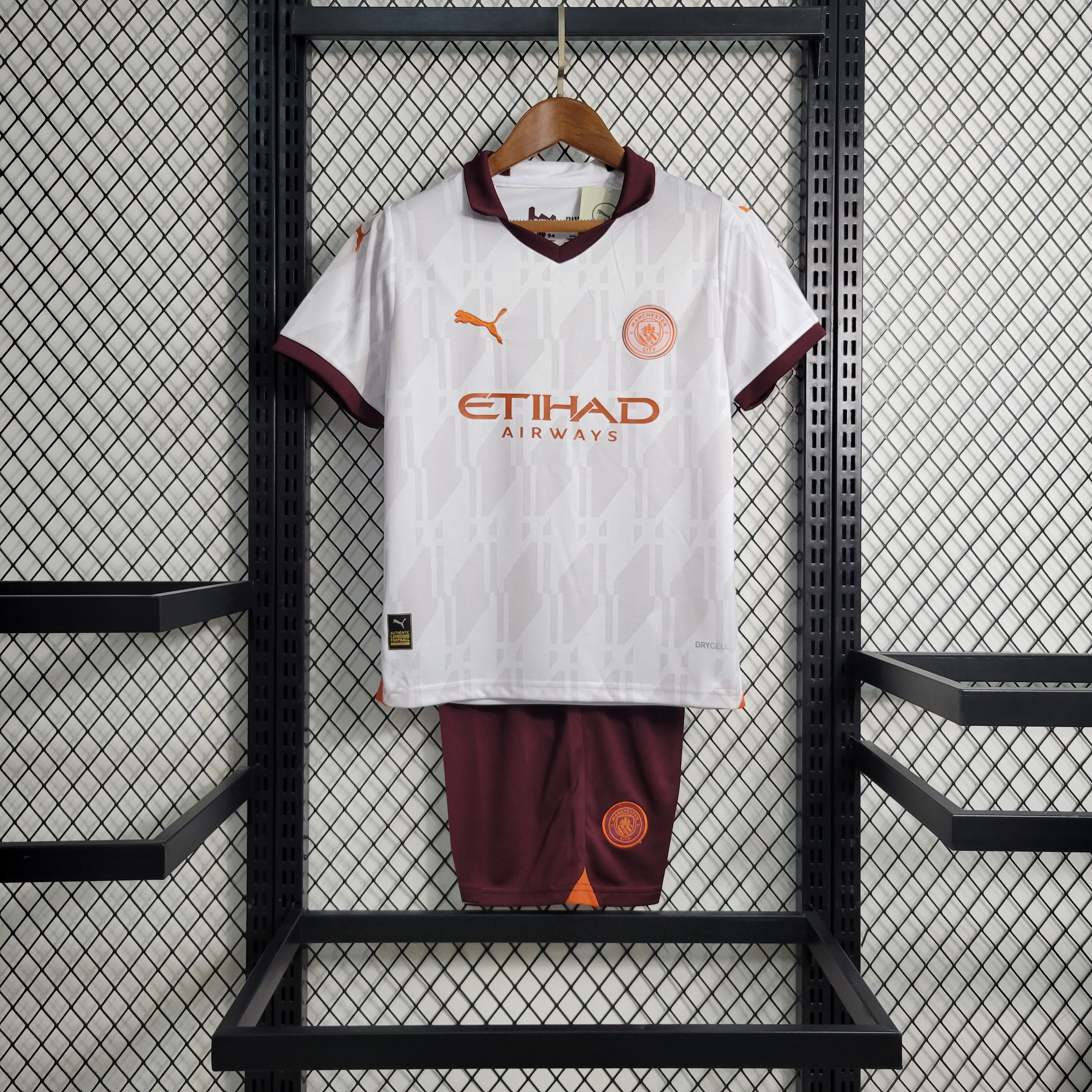 Manchester City 23-24 Away Kids Kit - Unitedfutballjersey