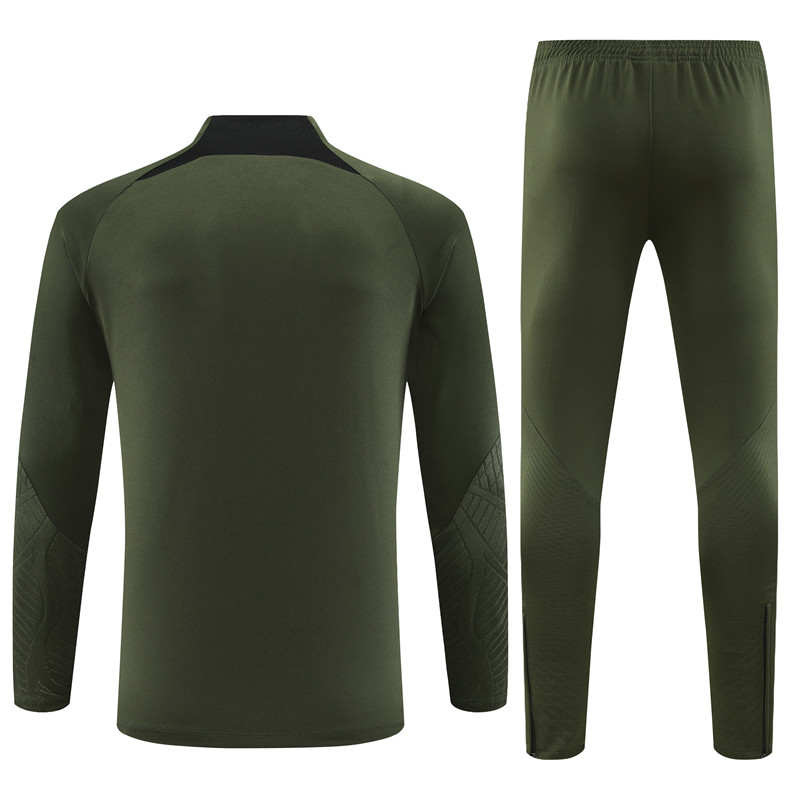 B.A.R.S.A 23-24 Long Sleeve Training Set -Army green - Unitedfutballjersey