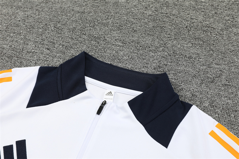 Real Madrid 24-25 Long Sleeve Training Set - White - Unitedfutballjersey