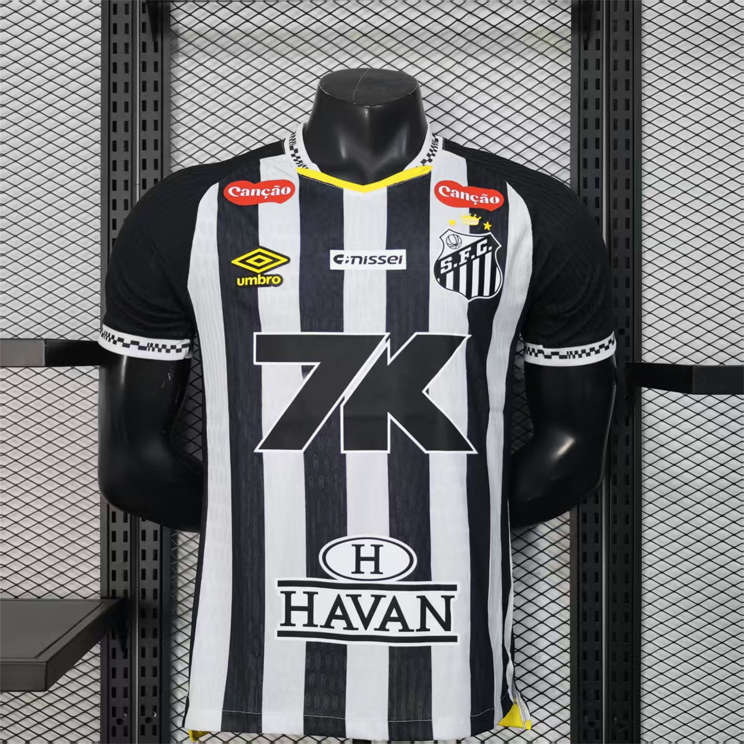 Santos 25-26 Away Jersey with Sponsors - Player Version - Unitedfutballjersey