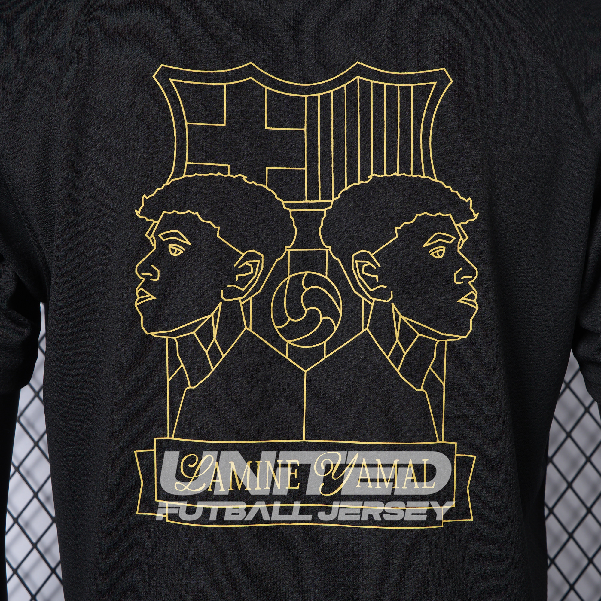 B.A.R.S.A 24-25 Yamal Anniversary Black Jersey - Player Version - Unitedfutballjersey
