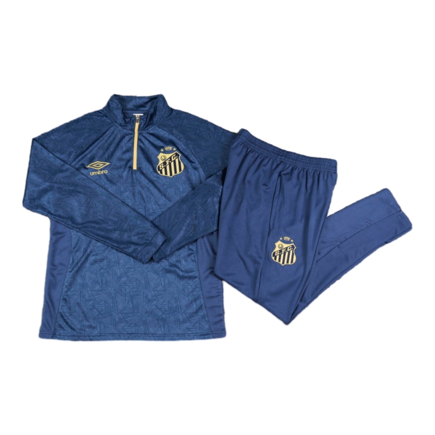 Santos 24-25 Long Sleeve Training Set - Deep Blue - Unitedfutballjersey