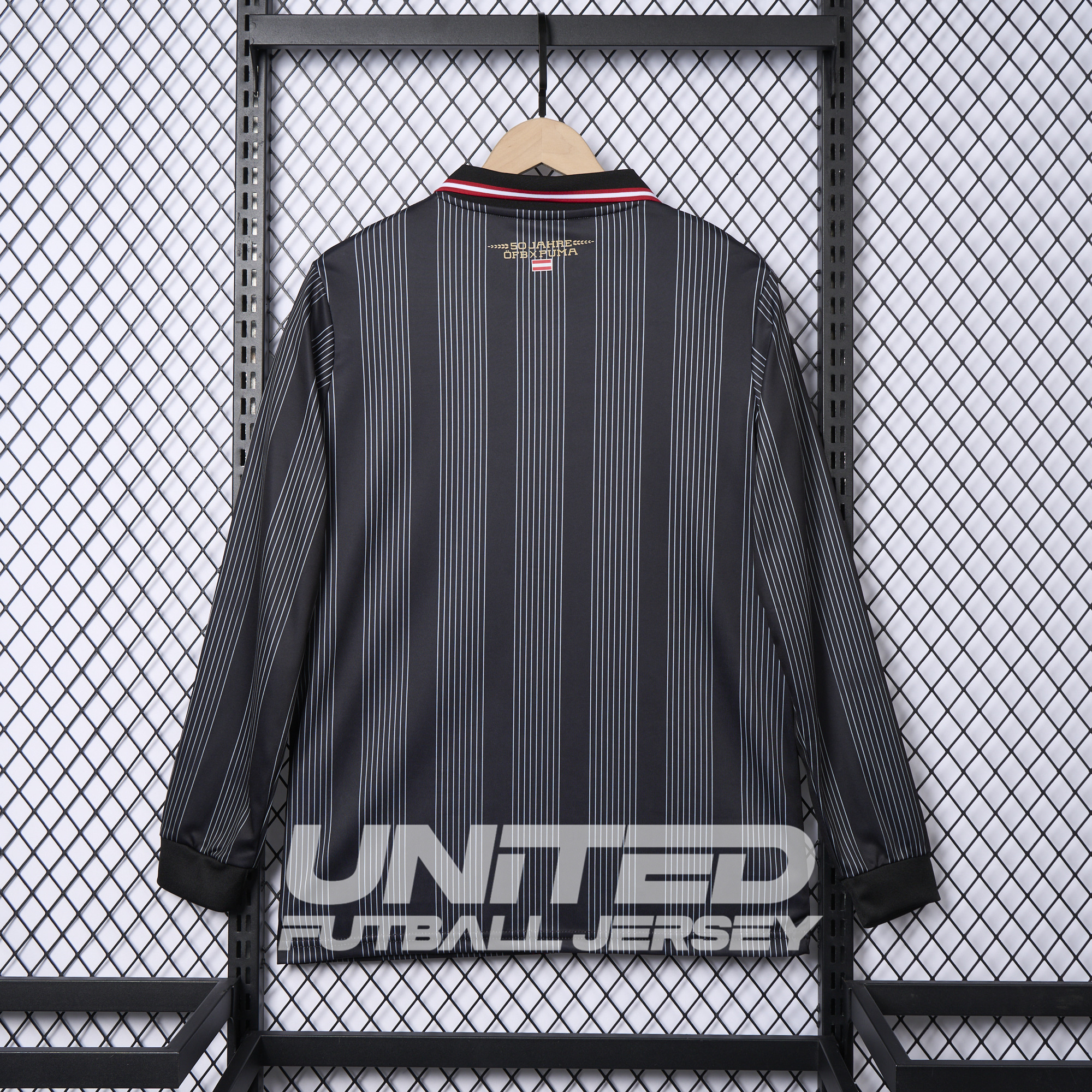 Austria 2024 50th Anniversary Long Sleeve Jersey - Fans Version - Unitedfutballjersey