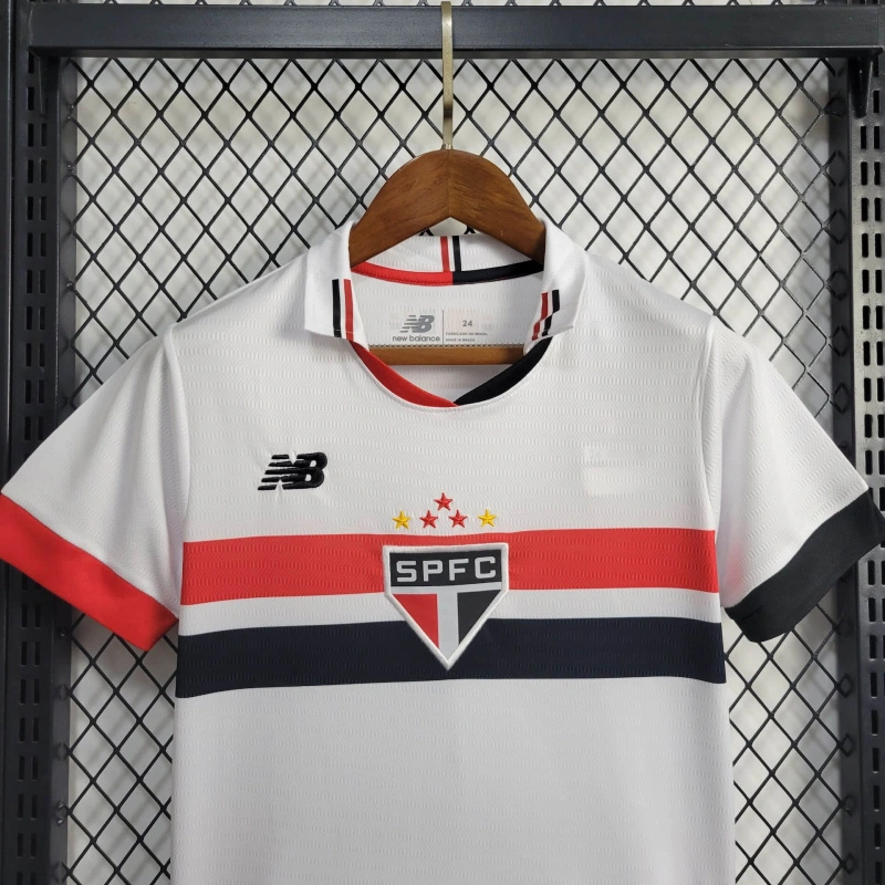 Sao Paulo 2024 Home Stadium Kids Kit - Unitedfutballjersey
