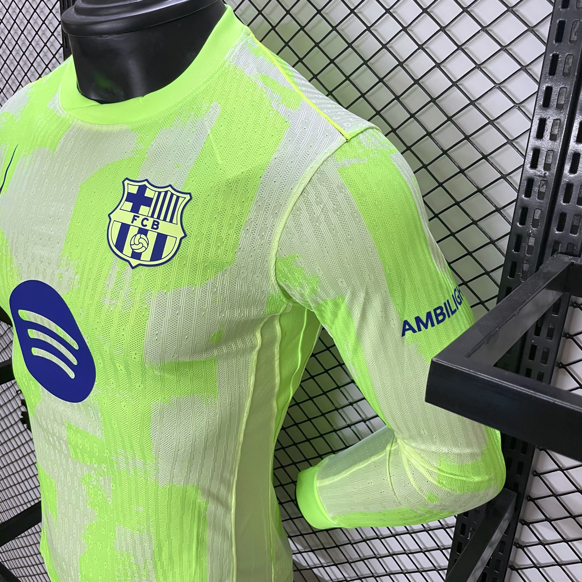 B.A.R.S.A 24-25 Third Long Sleeve Jersey with Big Logo - Player Version - Unitedfutballjersey