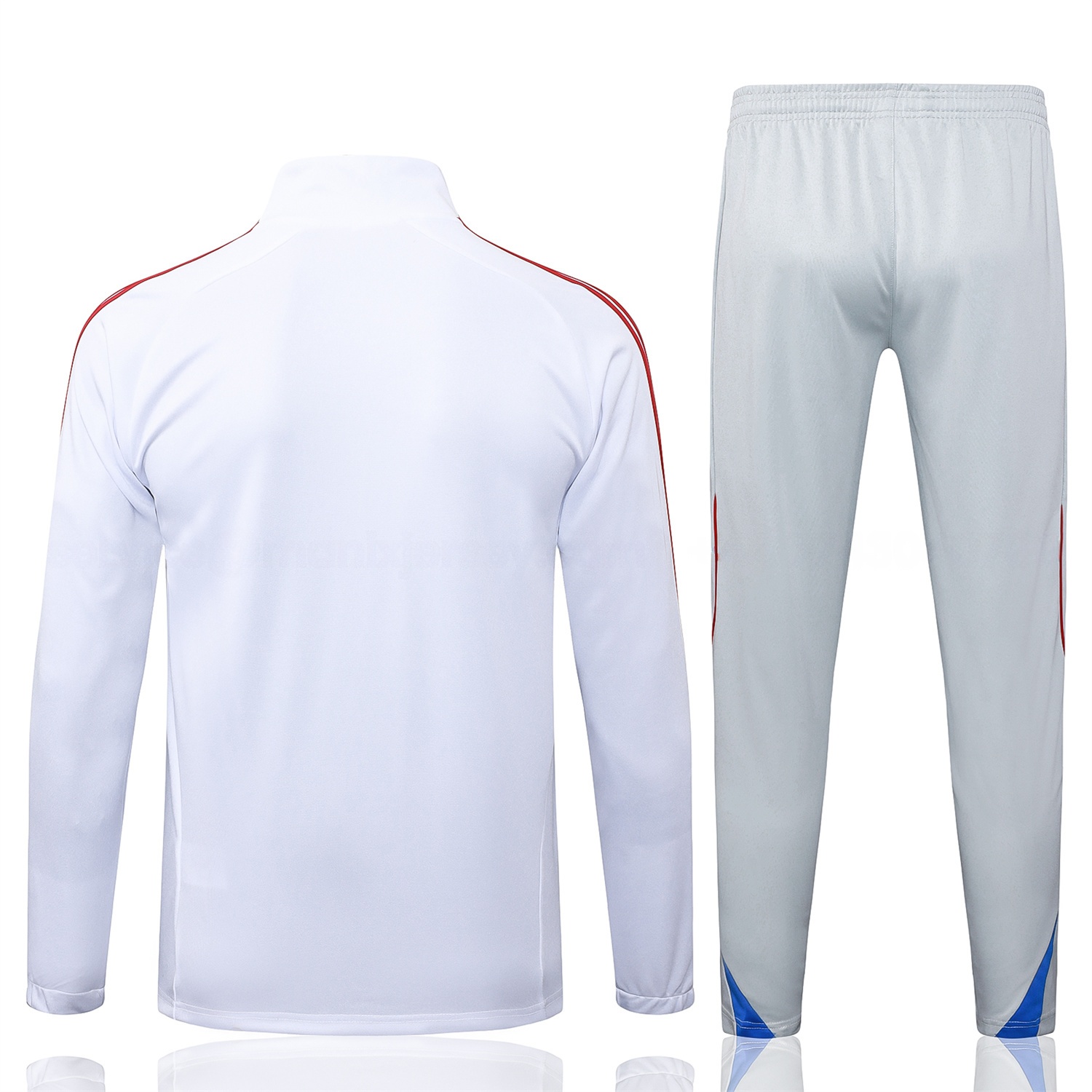 Bayern Munich 25-26 Jacket Training Tracksuit - White Throwback Jackets & Grey Pants - Unitedfutballjersey