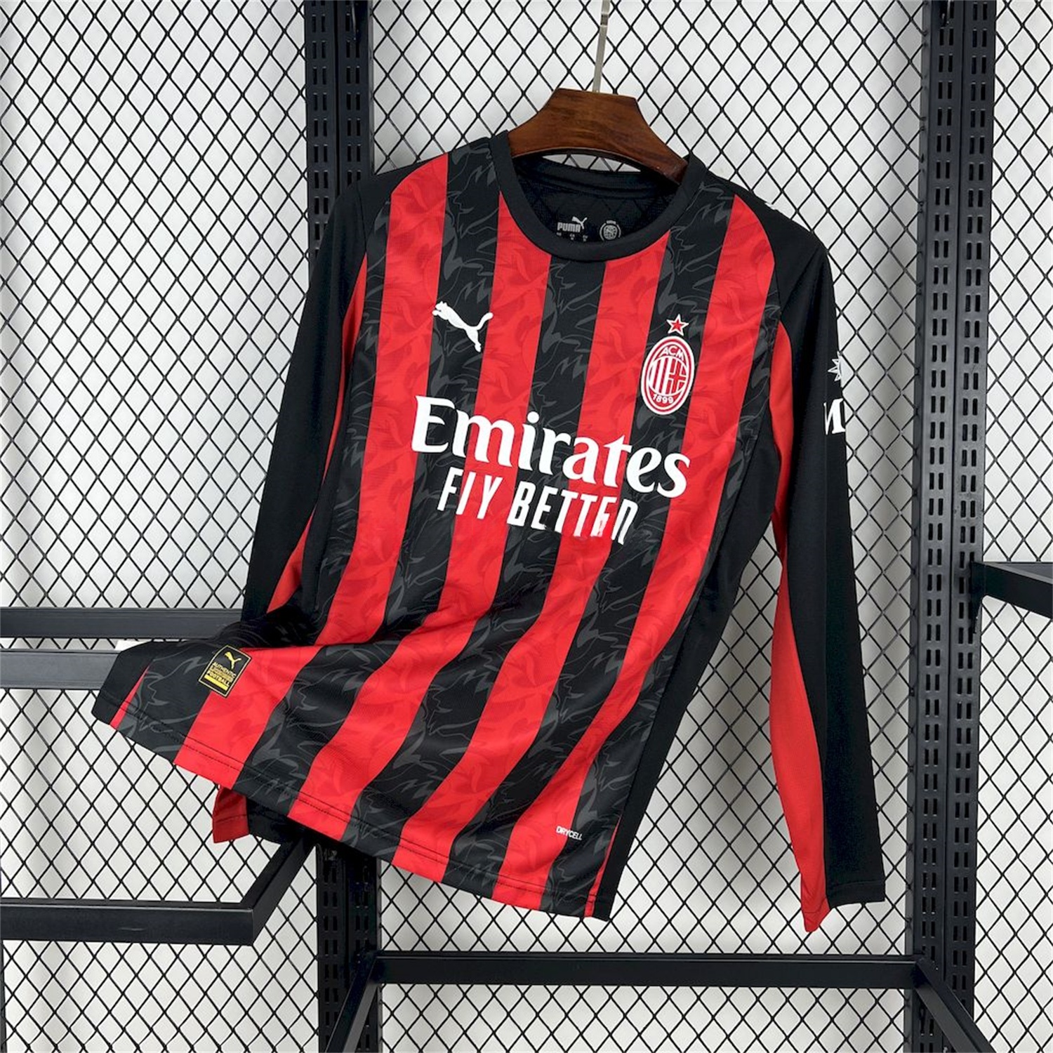 AC Milan 25-26 Home Long Sleeves Jersey - Fans Version - Unitedfutballjersey