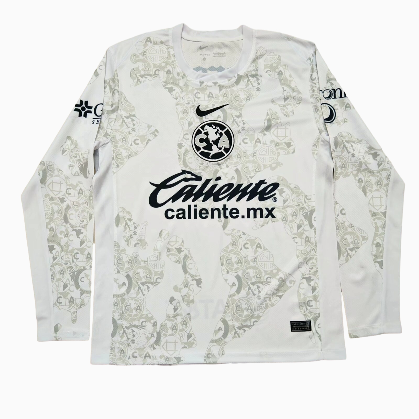 Club América 24-25 White Goalkeeper Long Sleeves Jersey - Fans Version - Unitedfutballjersey