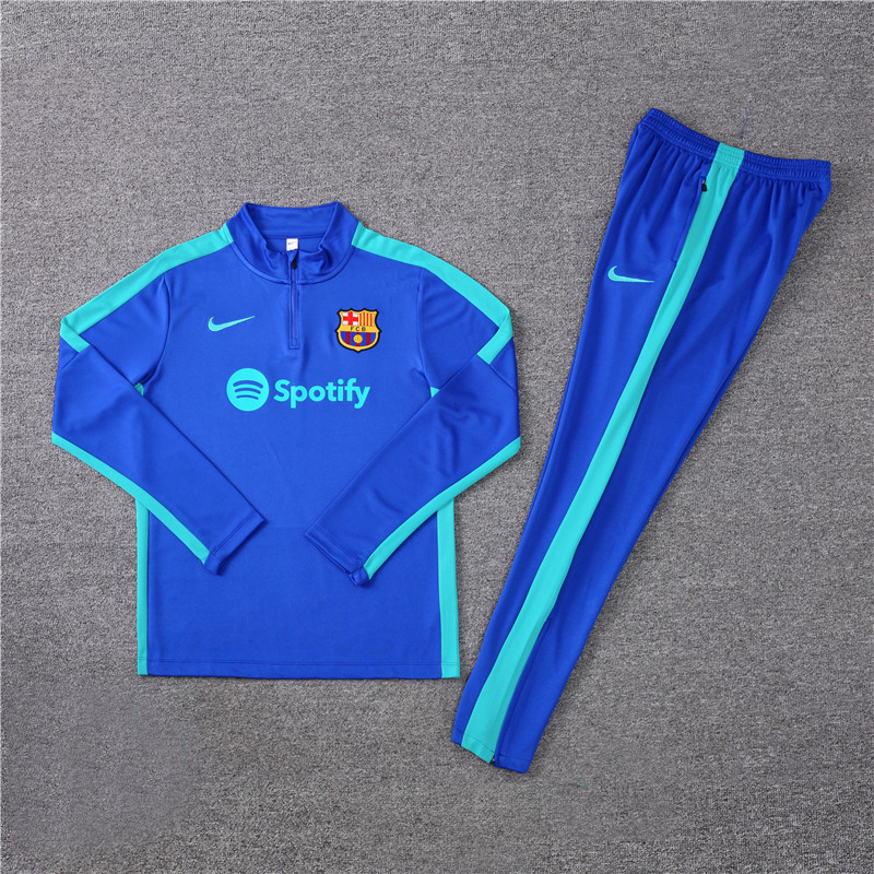 B.A.R.S.A 23-24 Long Sleeve Training Set -Blue - Unitedfutballjersey