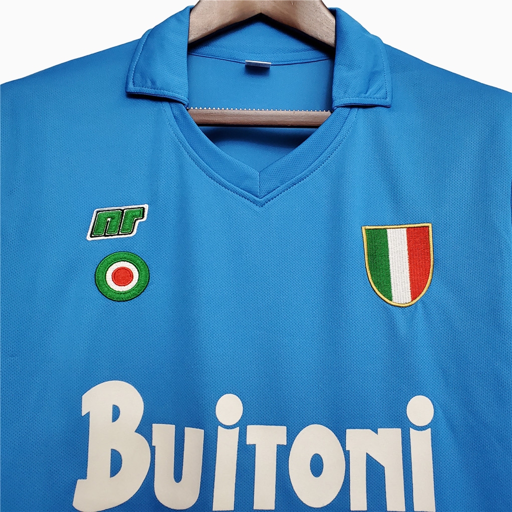 Retro Napoli 1987-88 Home Stadium Jersey - Unitedfutballjersey