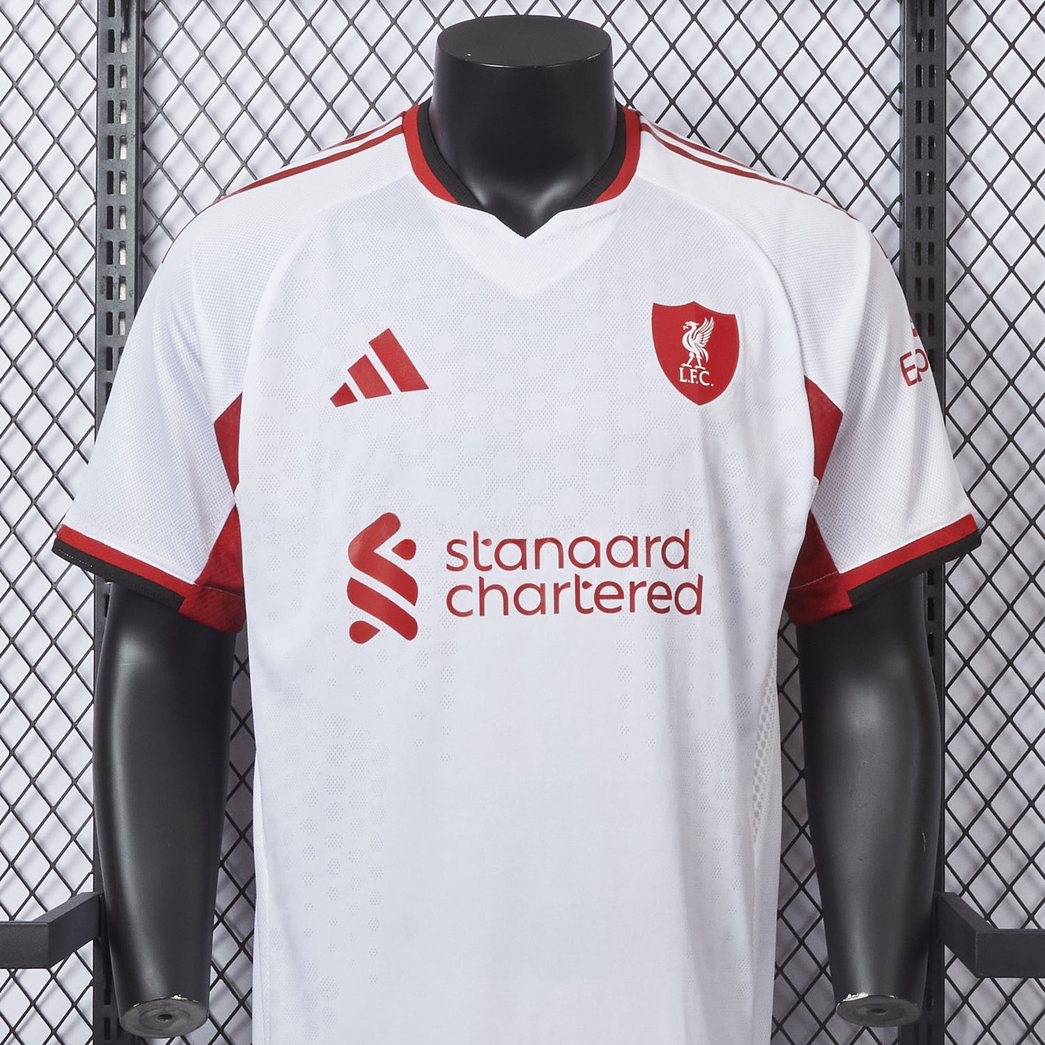 Liver.pool 25-26 Away White And Red Jersey - Player Version - Unitedfutballjersey